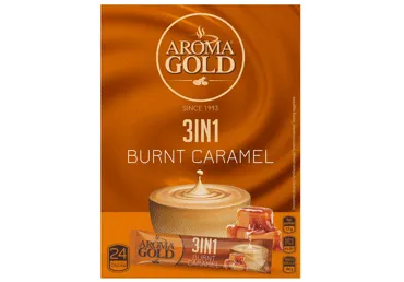 Kavos gėrimas AROMA GOLD 3IN1, skrudintos karamelės skonio, 408 g