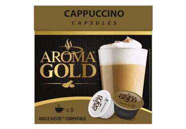 Kavos kapsulės AROMA GOLD CAPPUCCINO, 186.4 g