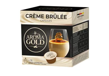 Kavos kapsulės AROMA GOLD CREME BRULEE, 256 g