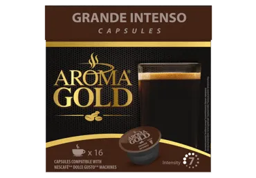 Kavos kapsulės AROMA GOLD GRANDE INTENSO, 128 g