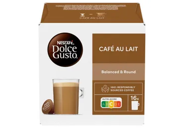 Kavos kapsulės NESCAFE DOLCE GUSTO CAFE AU LAIT, 160 g