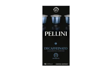 Kavos kapsulės PELLINI DECAFFEINATO, 10 g