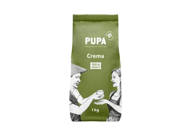 Kavos pupelės PUPA idealiai pieniškai kavai, 1000 g