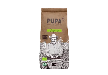Kavos pupelės PUPA ORGANIC 100 % ARABIKA, 1 kg