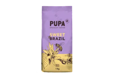 Kavos pupelės PUPA SWEET BRAZIL, 1 kg
