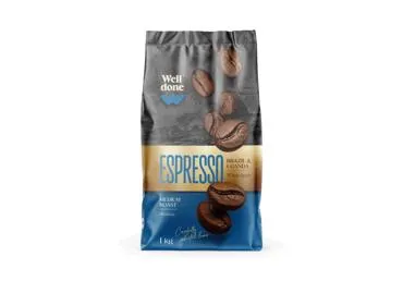 Kavos pupelės WELL DONE ESPRESSO, 1 kg