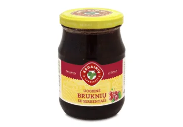 KĖDAINIŲ KONSERVŲ FABRIKO bruknių ir serbentų uogienė, 430 g