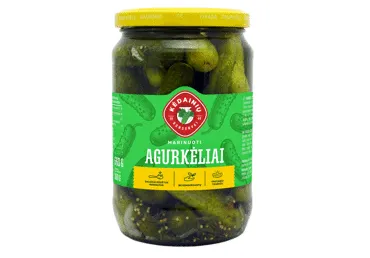 KĖDAINIŲ KONSERVŲ FABRIKO marinuoti agurkėliai, 660 g