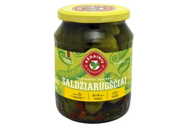 KĖDAINIŲ KONSERVŲ FABRIKO marinuoti saldžiarūgščiai agurkai, 720 ml