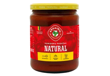 KĖDAINIŲ KONSERVŲ FABRIKO pomidorų padažas NATURAL, 500 g