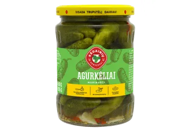 KĖDAINIŲ KONSERVŲ marinuoti agurkėliai, 580 g