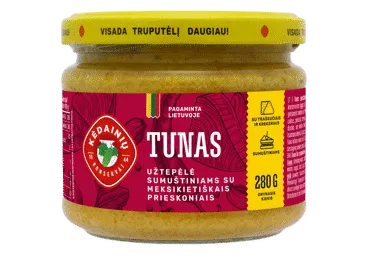 Tunai su meksikietiškais priesk. sumuštiniams tepti KĖDAINIŲ, 280 g