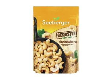 Kepinti anakardžių riešutai SEEBERGER, 150 g