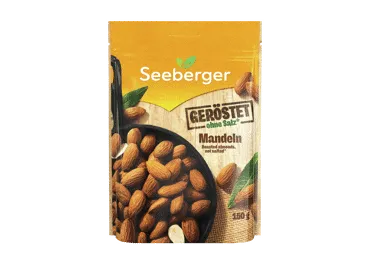 Kepinti migdolų riešutai SEEBERGER, 150 g