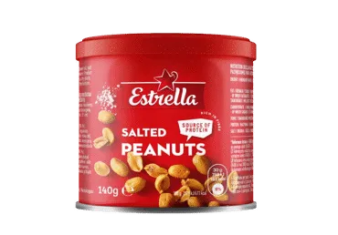 Kepinti žemės riešutai su druska ESTRELLA, 140 g