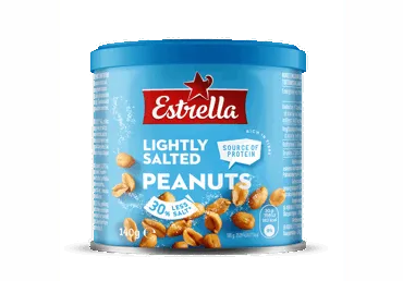 Kepinti žemės riešutai ESTRELLA, su druska, 140 g