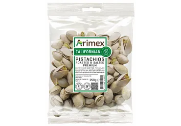 Kepintos ir sūdytos pistacijos ARIMEX PREMIUM, 250 g