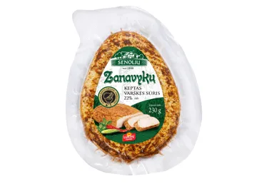 Keptas varškės sūris ZANAVYKŲ, 22%  rieb. 230g