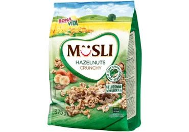 Kepti javainiai BONA VITA su lazdynų riešutais, 375 g