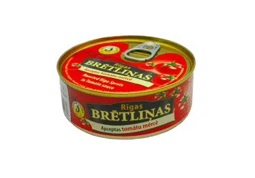 Kepti šprotai pomidorų padaže BRIVAIS VILNIS, 240 g
