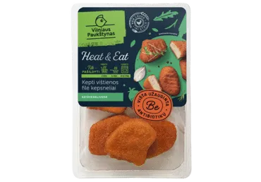 Kepti vištienos filė kepsneliai raudonuose džiūvesėliuose, HEAT&EAT, 260g