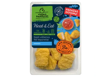 Kepti vištienos filė kepsneliai su padažu HEAT & EAT, 290 g