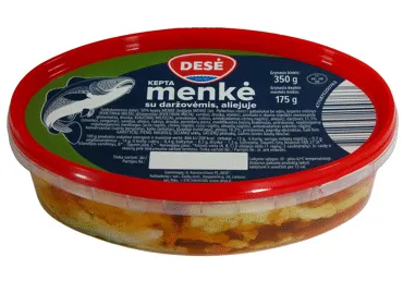 Keptos menkės su daržovėmis aliejuje DESĖ, 350 g