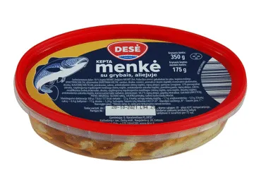 Keptos menkės su grybais aliejuje DESĖ, 350 g
