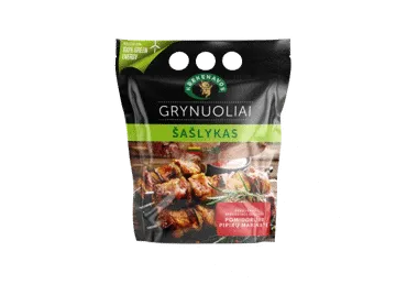 Kiaul. sprand. šašlykas su pomid. ir pipirų mar. GRYNUOLIAI, 800 g
