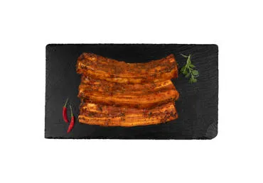 Kiaulienos šoninė paprikų ir alyvuogių marinate, 1 kg