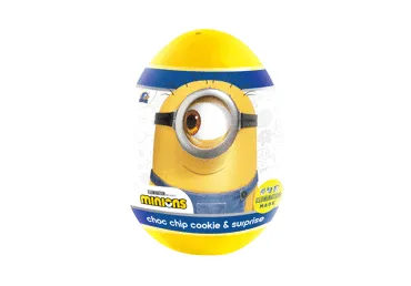 Kiaušinio formos staigmena su sausainiu MINIONS, 5.5 g