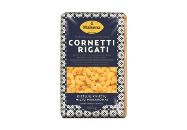 Kietagrūdžių kviečių makaronai MALSENA (rageliai), 400 g