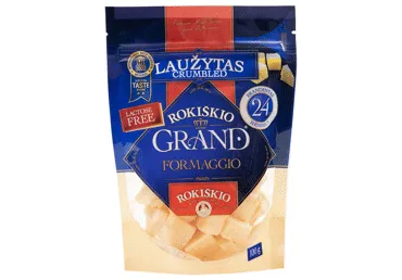 Kietasis sūris ROKIŠKIO GRAND, brand. 24 mėn., 37% rieb.s.m., 100 g