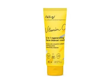 KILIG VITAMIN C 2in1 regeneruojantis veido prausiklis - kaukė su AHA rūgštimis 75 ml