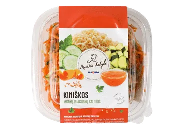 Kiniškos morkų ir agurkų salotos (tinka ir veganams), 300 g