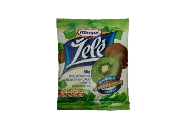 Kivių skonio želė KLINGAI, 80 g