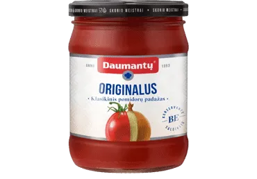 Klasikinis DAUMANTŲ pomidorų padažas (tradicinio skonio), 500 g