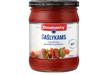 Klasikinis DAUMANTŲ pomidorų padažas šašlykams gardinti, 500 g
