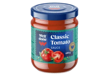 KLASIKINIS pomidorų padažas WELL DONE, 480 g