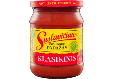 Klasikinis SUSLAVIČIAUS pomidorų padažas, 500 g