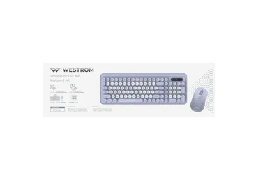 Klaviatūros ir pelės rinkinys WESTROM, Purple