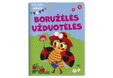 Knyga BORUŽĖLĖS UŽDUOTĖLĖS 3-4 METŲ VAIKAMS, 1 vnt.