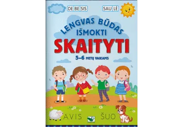 Knyga LENGVAS BŪDAS IŠMOKTI SKAITYTI 5-6 METŲ VAIKAMS, 1 vnt.