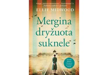 Knyga. Mergina Dryžuota Suknele