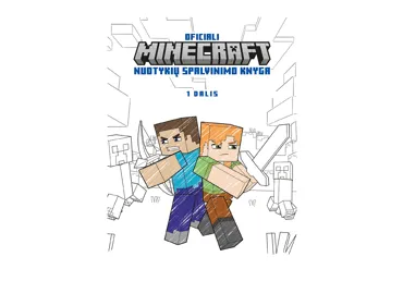 Knyga OFICIALI MINECRAFT NUOTYKIŲ SPALVINIMO KNYGA, 1 D., 1 vnt.
