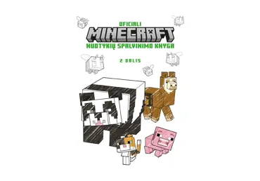 Knyga OFICIALI MINECRAFT NUOTYKIŲ SPALVINIMO KNYGA, 2 D., 1 vnt.