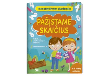 Knyga PAŽĮSTAME SKAIČIUS 4-5M.VAIKAMS