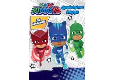 Knyga PJ MASKS. SPALVINIMAS SU LIPDUKAIS, 1 vnt.