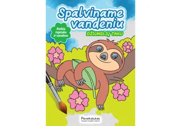 Knyga SPALVINAME VANDENIU. DŽIUNGLIŲ TAKU, 1 vnt.