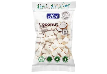 Kokosų kubeliai ALVO, 100 g